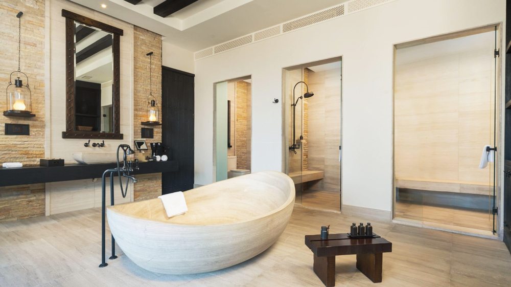 Alila Jabal Akhdar villa bathroom
