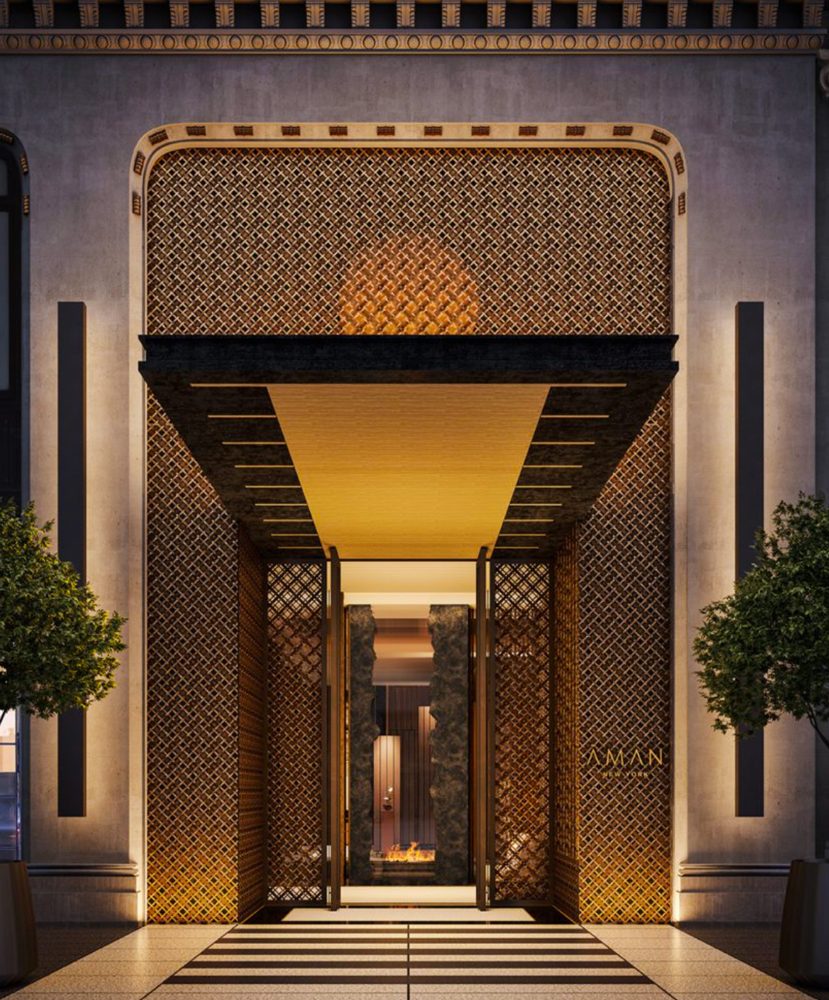 Aman New York Hotel lobby 