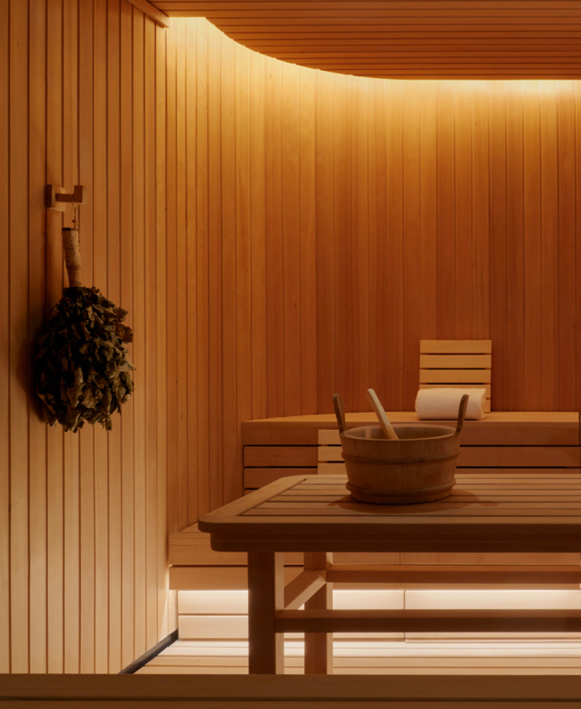 Aman New York Hotel sauna 