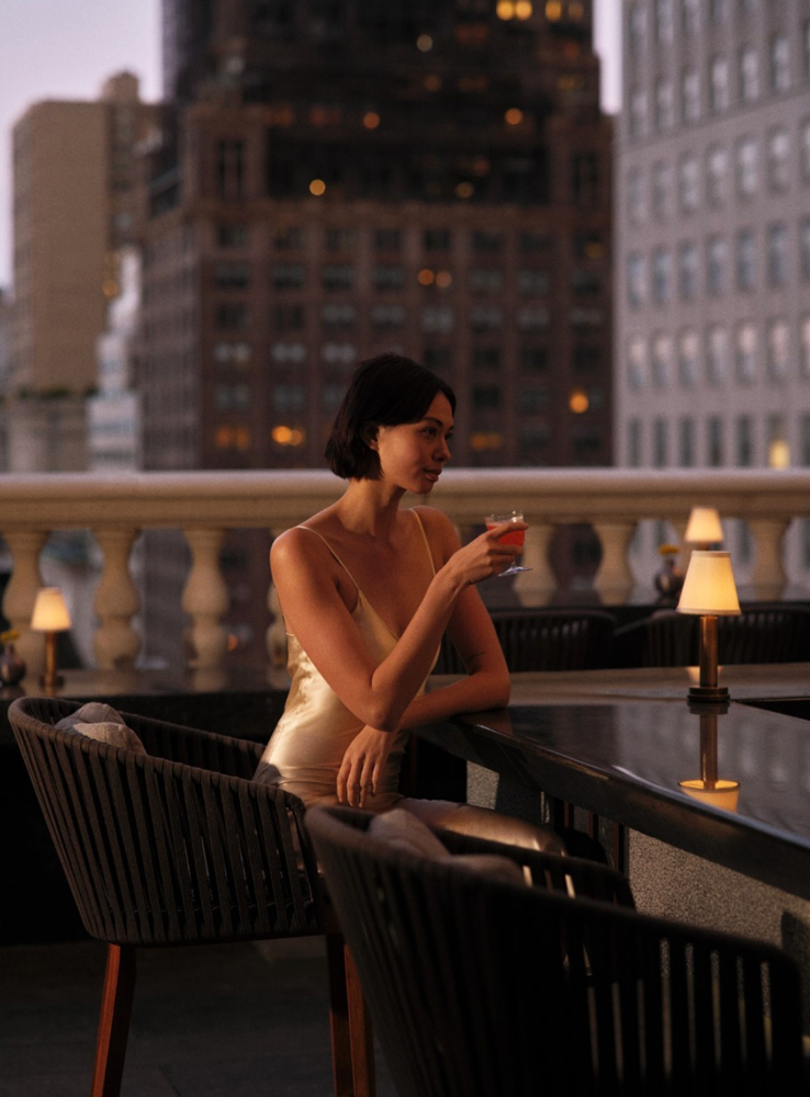 Aman New York Hotel cocktails lounge 