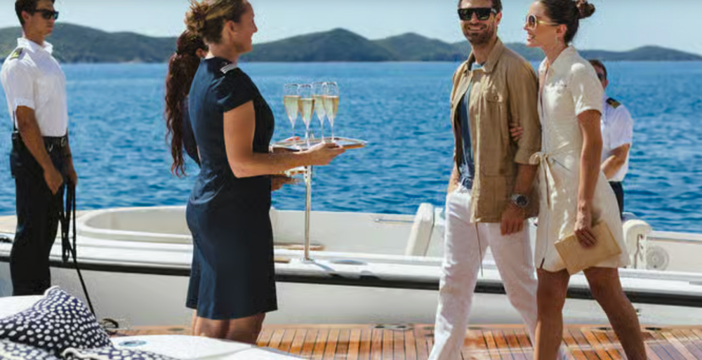 on board super yacht charter