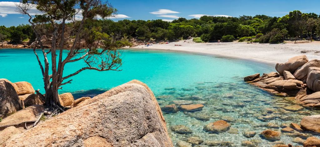 pristine beach and turquoise water