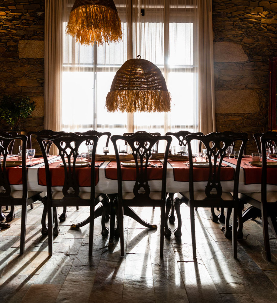 Herdade dos Abegões dining room  